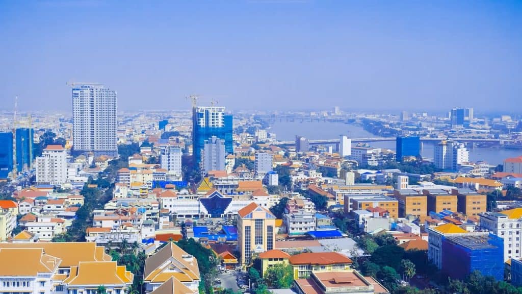 Phnom Penh Aerial View