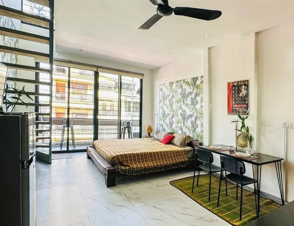 Central-Phnom-Penh-Renovated-Studio-Apartment-plus-Rooftop-for-Sale
