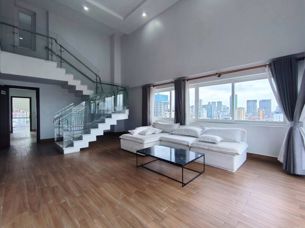 Duplex Penthouse Apartment for Rent in Phnom Penh