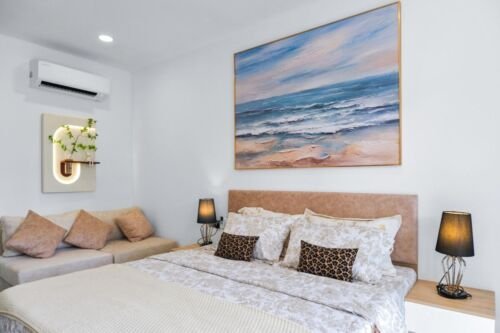 LZ-Sea-View-Premium-Condo-Sihanoukville-Show-Unit-Bed